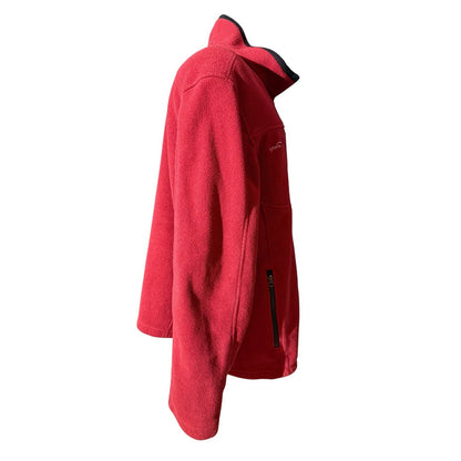 Eddie Bauer Captain Morgan Fleece Jacket 2XL Red Full Zip Promo Logo