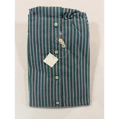 Polo Ralph Lauren Westerton XL Green Stripe Dress Shirt 100% Cotton