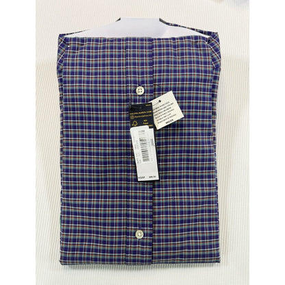 NWT Ralph Lauren Blue Label XL Plaid Button Down Shirt Purple Tattersall