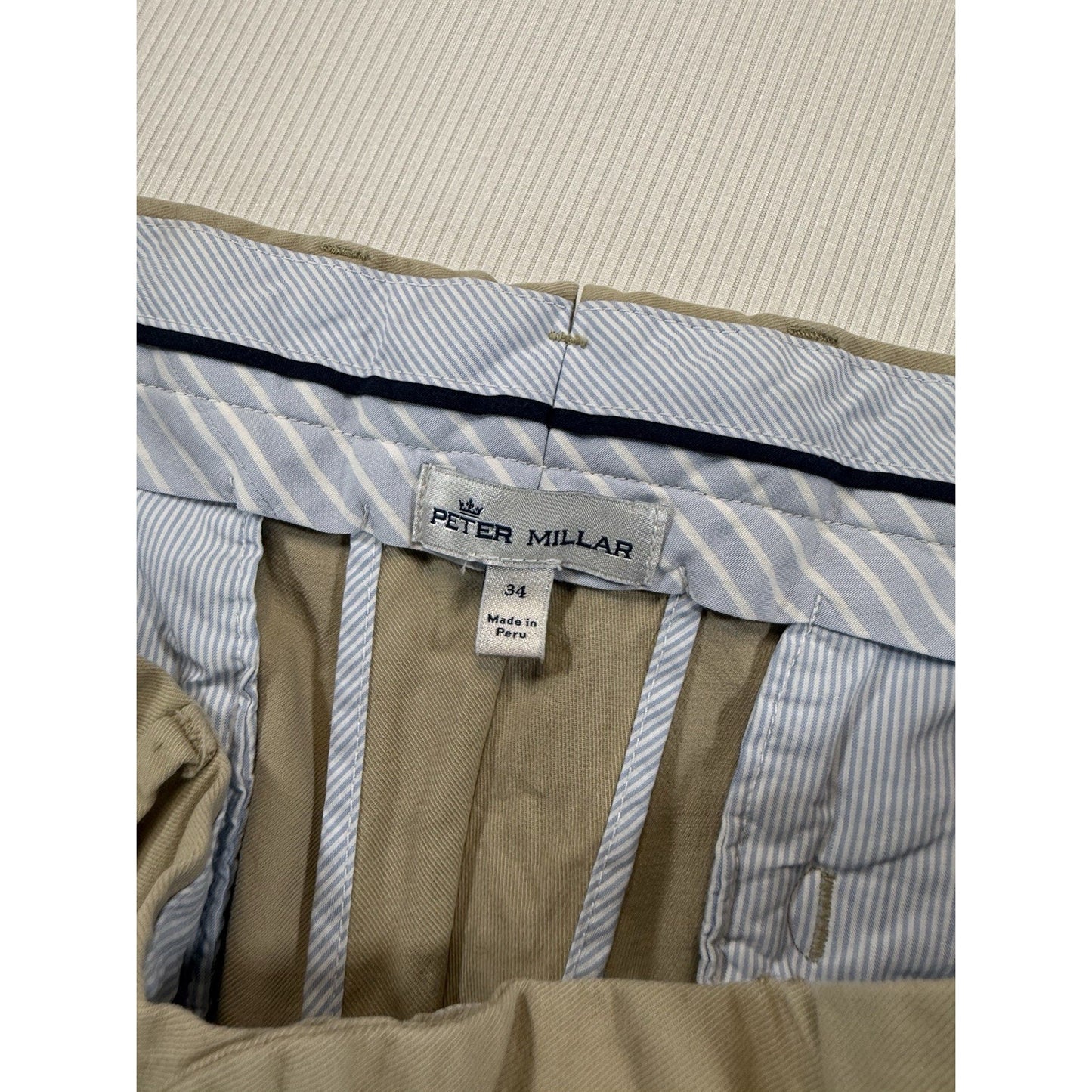Peter Millar Men's 34x30 Gray Golf Pants