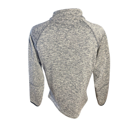 Bar Harbor Maine Full Zip Fleece Jacket Men’s Large Gray Heather Compass Logo