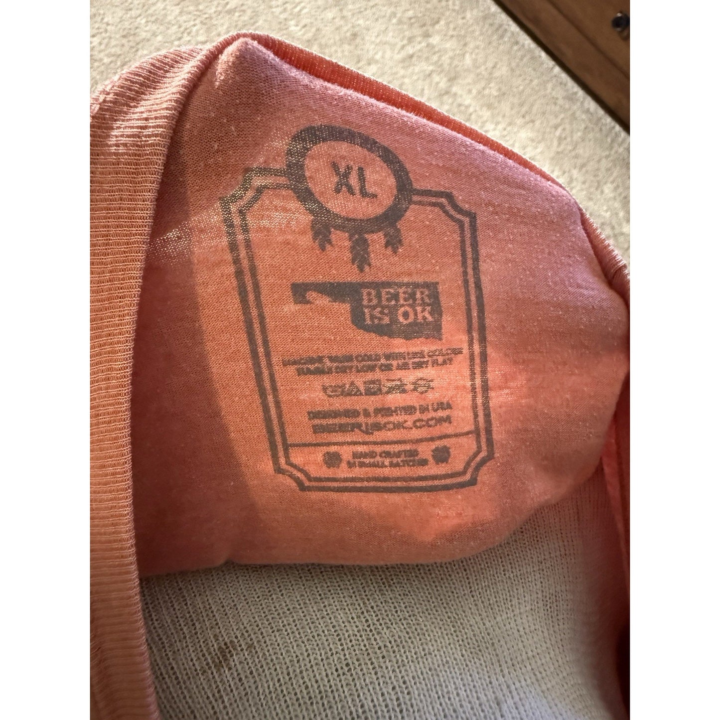 Beer Is OK T-Shirt XL All Who Wander Graphic Tee Oklahoma Beer Shirt