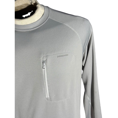 Patagonia Capilene 3 Midweight Base Layer Shirt Men M Gray Long Sleeve Polartec