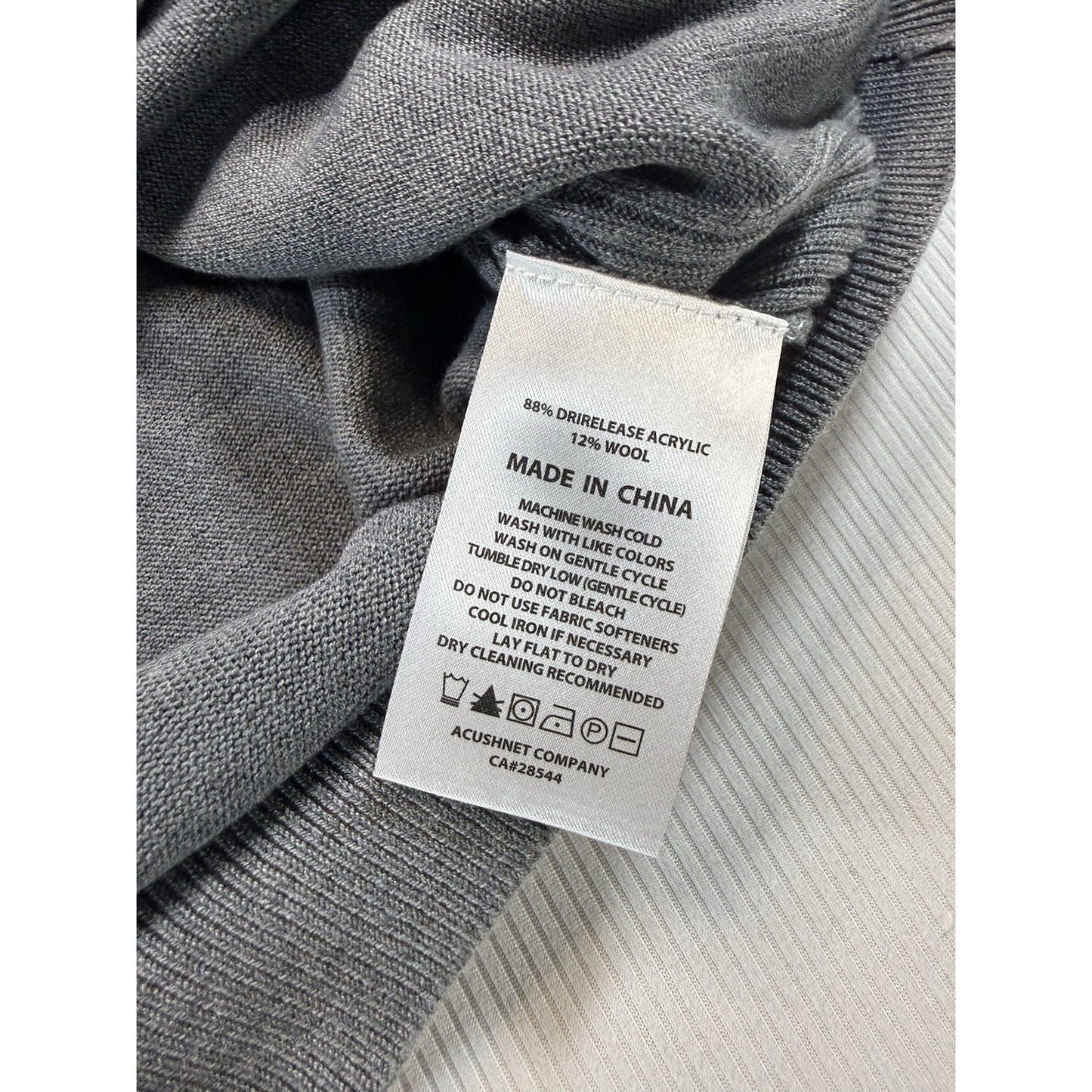 FootJoy Gray 1/4 Zip Knit Sweater GP1 Automotive Logo Men’s Large