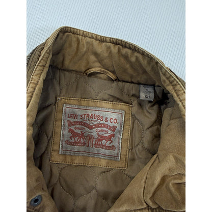 Levi’s Brown Field Jacket Men’s Small Quilted Lined Utility Moto Coat