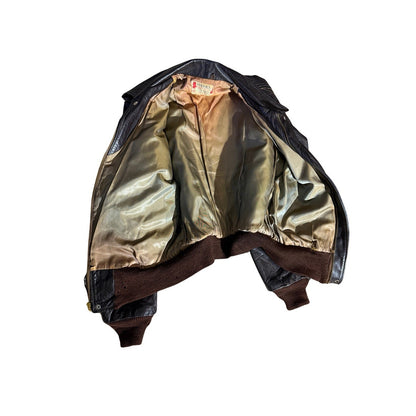 Vintage 1949 Sierra Sportswear Horsehide Leather Jacket Sz 40 Union Label USA