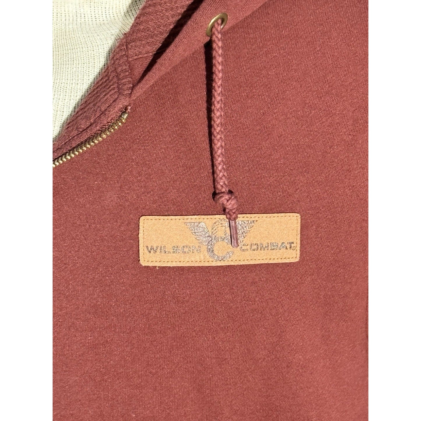 Wilson Combat Sportiqe Hoodie Men’s Large Maroon Full Zip Sweatshirt Jacket