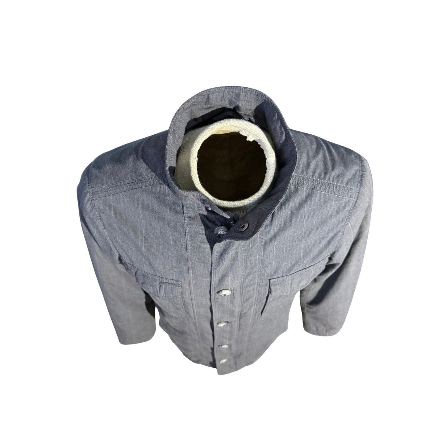 Banana Republic Men’s Gray Utility Jacket Small Cotton Lined Pockets