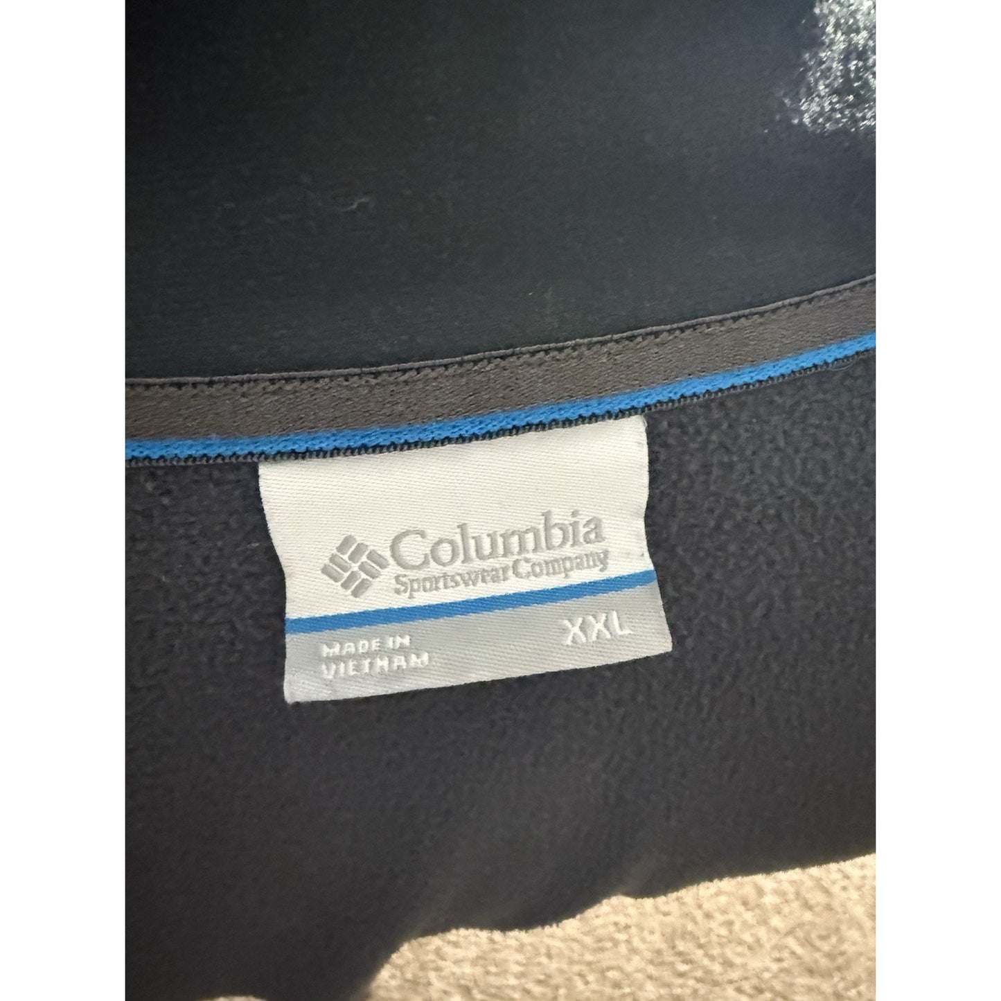 Columbia Men’s XXL Green Softshell Jacket WM6358 Fleece Lined Wind Resistant