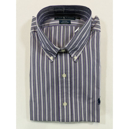 NWT Ralph Lauren Blake XL Purple Stripe Button Down Dress Shirt