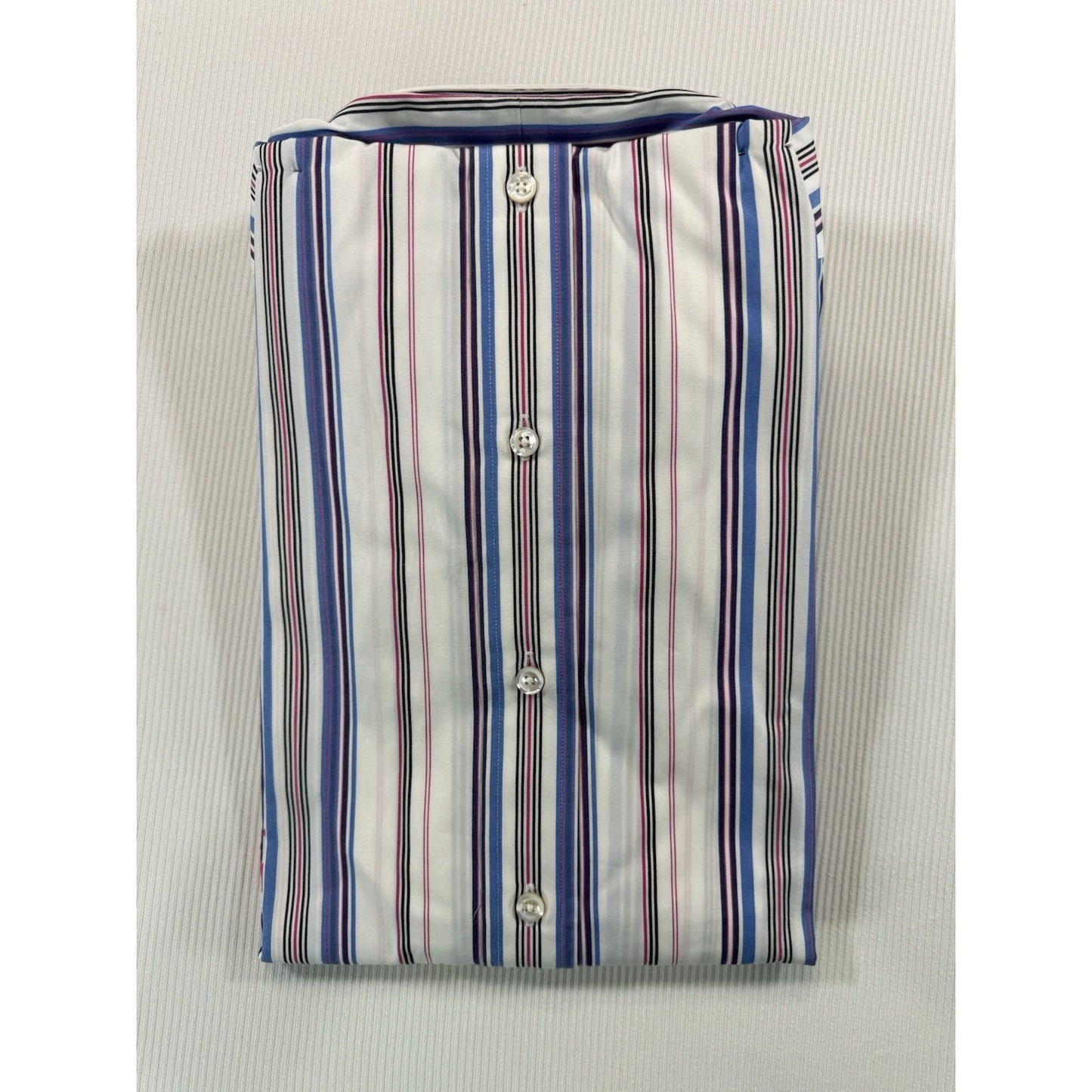 Ralph Lauren 18 XXL Custom Fit Stripe Button Down Dress Shirt NWT
