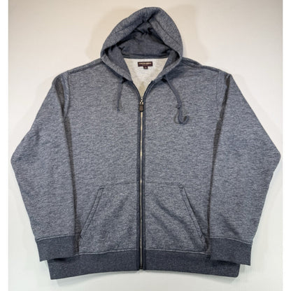 Johnston & Murphy Sherpa Lined Full Zip Hoodie Mens XL Gray