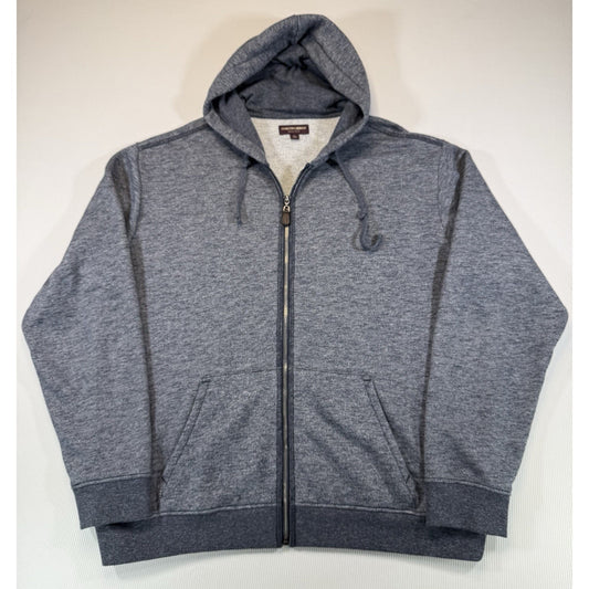 Johnston & Murphy Sherpa Lined Full Zip Hoodie Mens XL Gray