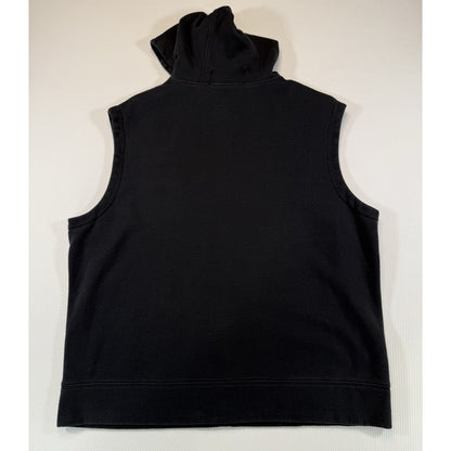 Polo Sport Ralph Lauren Sleeveless Hoodie Vest Mens L Black Full Zip