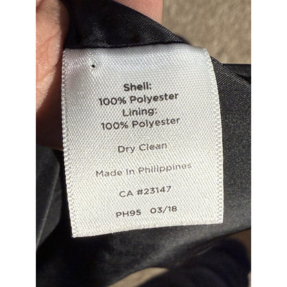 Talbots Black Blazer Jacket Size 2 Women’s One Button Shawl Collar Lined