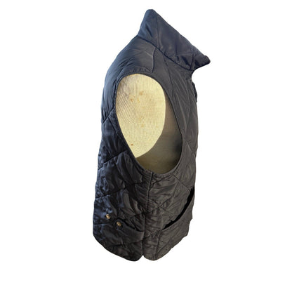 J.Crew Mercantile Men’s Large Black Quilted Puffer Vest Sleeveless Zip Jacket