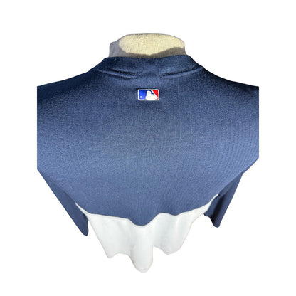 Nike Dri-FIT MLB Baseball Long Sleeve Shirt Men’s L Gray Navy Compression Top