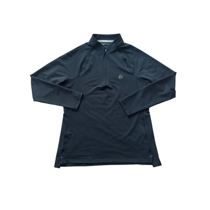 Peter Millar x Maker’s Mark Ladies Perth Pullover Black L UPF 50+ Bourbon Collab