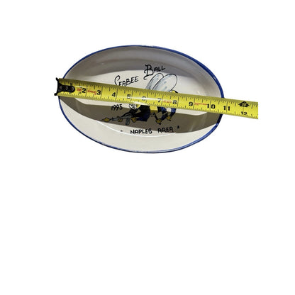 1995 US Navy Seabee Ball Naples Plate Giovanni Vietri Italy Hand Painted RARE