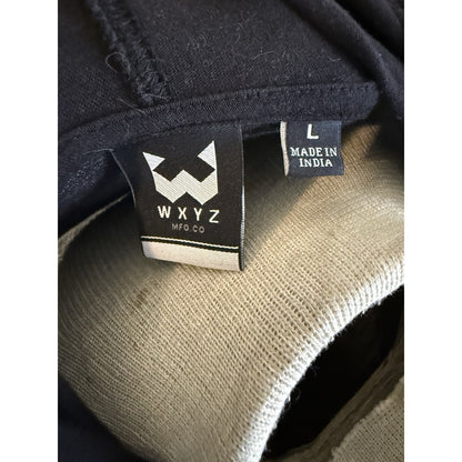 WXYZ MFG Co Hoodie Skull Graphic Long Sleeve Lightweight Black Men’s Large