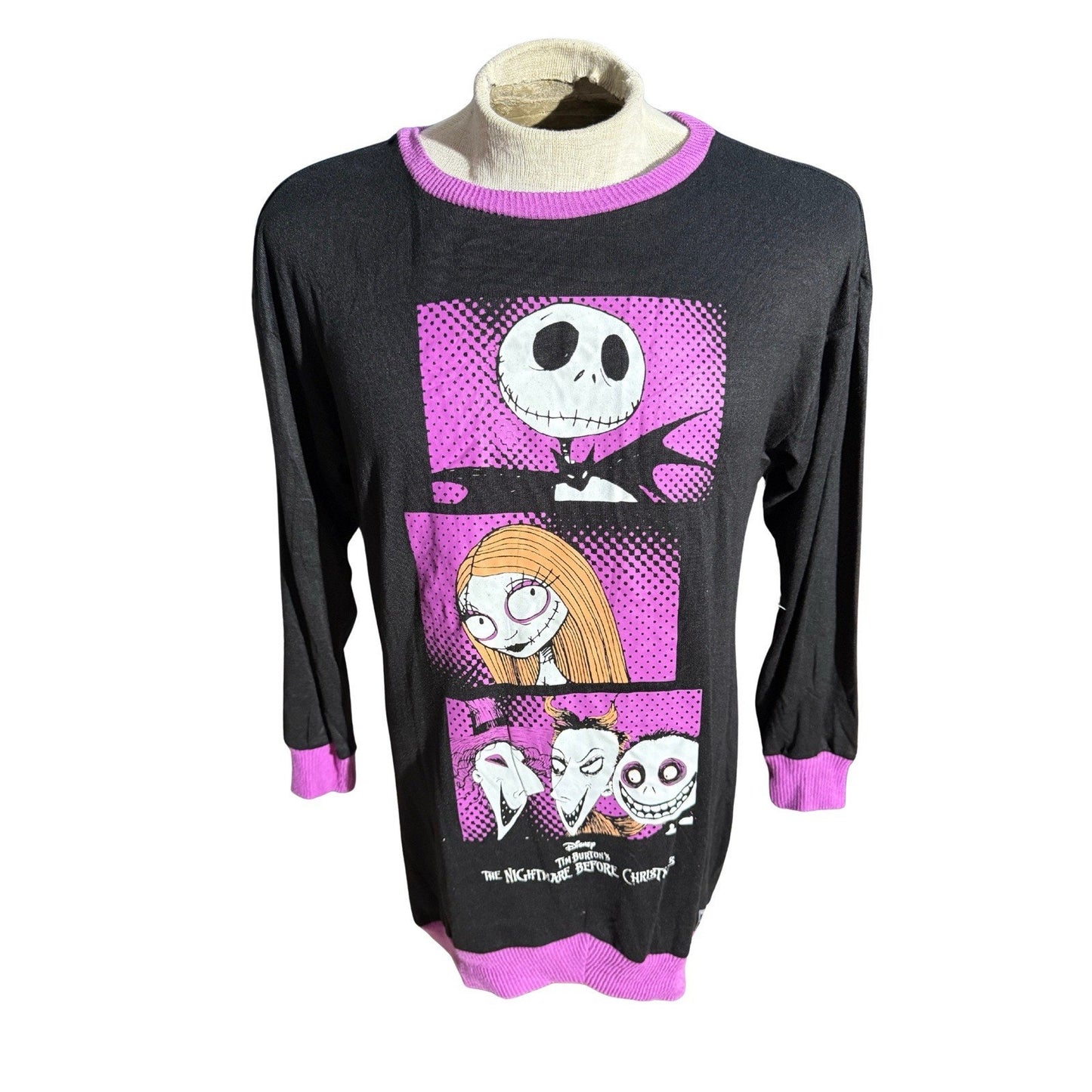 Disney Nightmare Before Christmas Sleep Shirt Women’s M Jack & Sally