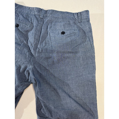 Banana Republic Men’s 34 Blue Chambray Cotton Shorts Casual Summer Classic