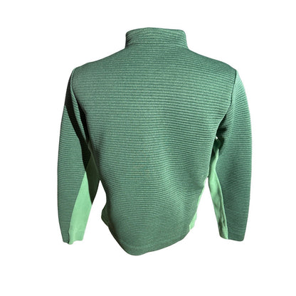 Adidas Women’s Terrex Quarter Zip Pullover Green Ribbed Fleece US M 2024