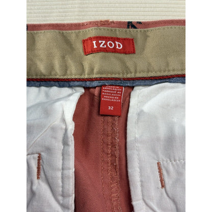 Izod Men's Chino Shorts 33 Anchors Print