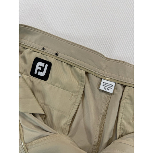 FootJoy Golf Shorts Mens 36 Khaki Performance Stretch Lightweight FJ