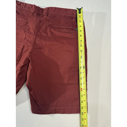 Volcom Men’s 33 Red Cotton Stretch Chino Shorts Casual Summer Skate Surf