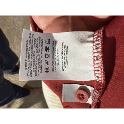 Nike Golf Oklahoma Sooners Shirt Mens XL Burgundy Short Sleeve Polo Logo Fit Dry