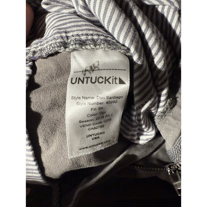 UNTUCKit Don Santiago Straight Fit Chino Pants Men’s Size 30x32 Gray Stretch