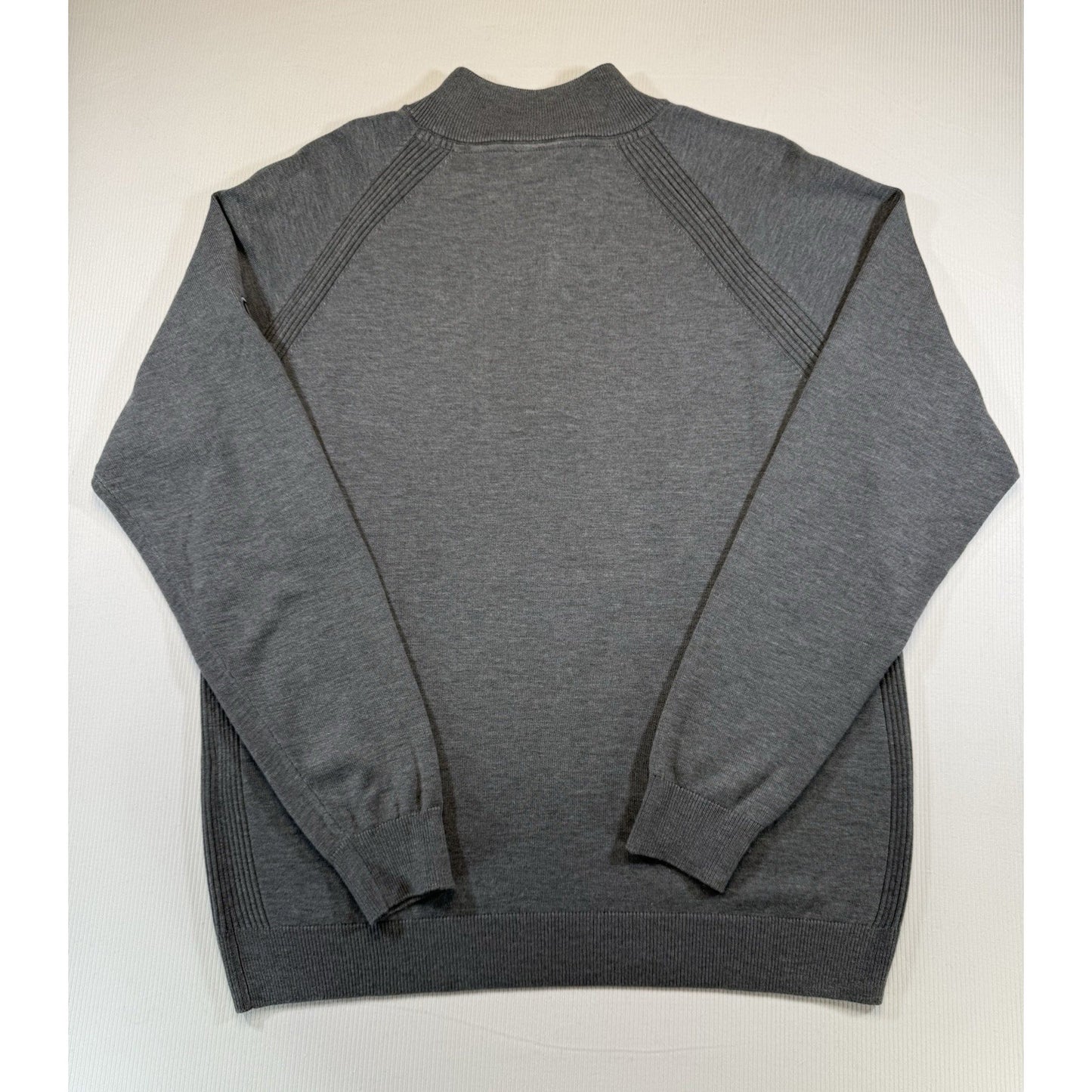 FootJoy Gray 1/4 Zip Knit Sweater GP1 Automotive Logo Men’s Large
