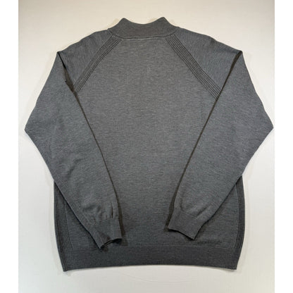 FootJoy Gray 1/4 Zip Knit Sweater GP1 Automotive Logo Men’s Large