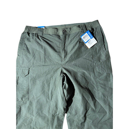 Columbia Men’s Omni-Shade Cargo Pants L 32L Green Active Fit NWT Sun Protection