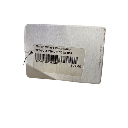 Gear for Sports Beecher Turks & Caicos Resort Full Zip Jacket White XL NWT