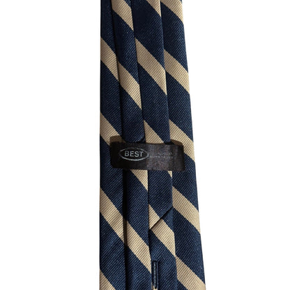 Vintage 1970s KFC Colonel Sanders Polyester Uniform Tie Made in USA Navy Striped