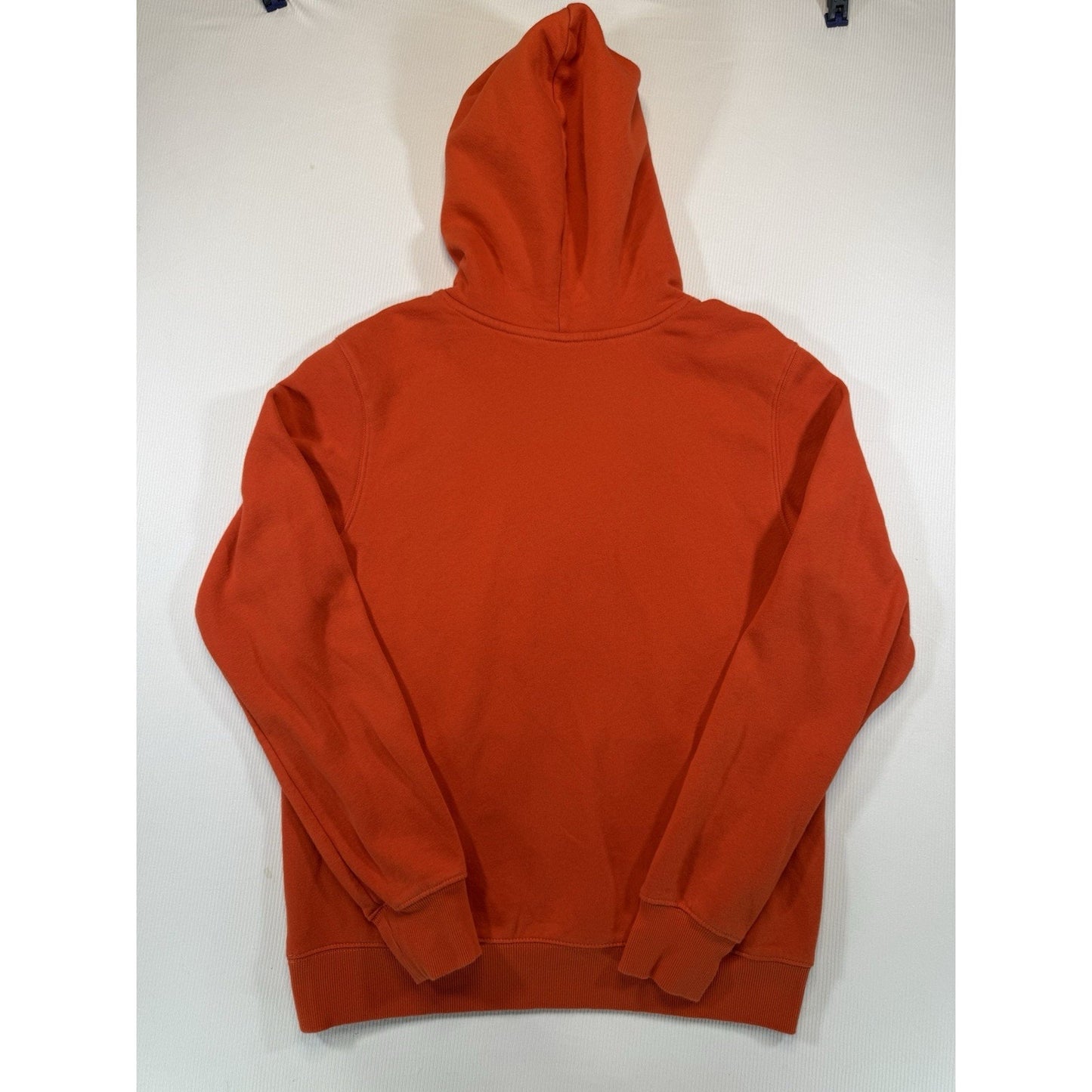 The North Face Hoodie Orange Pullover Logo Sweatshirt Mens Small