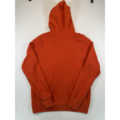 The North Face Hoodie Orange Pullover Logo Sweatshirt Mens Small