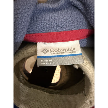 Columbia Women’s Pullover Hoodie Gray Pink Trim Active Fleece Large