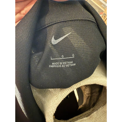 Nike Golf Polo Shirt Large Black Skrewball Peanut Butter Whiskey Promo Dri-FIT