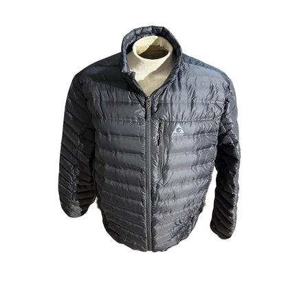 Gerry Men’s XXL Down Puffer Jacket Gray Lightweight Packable 90/10 Down Fill