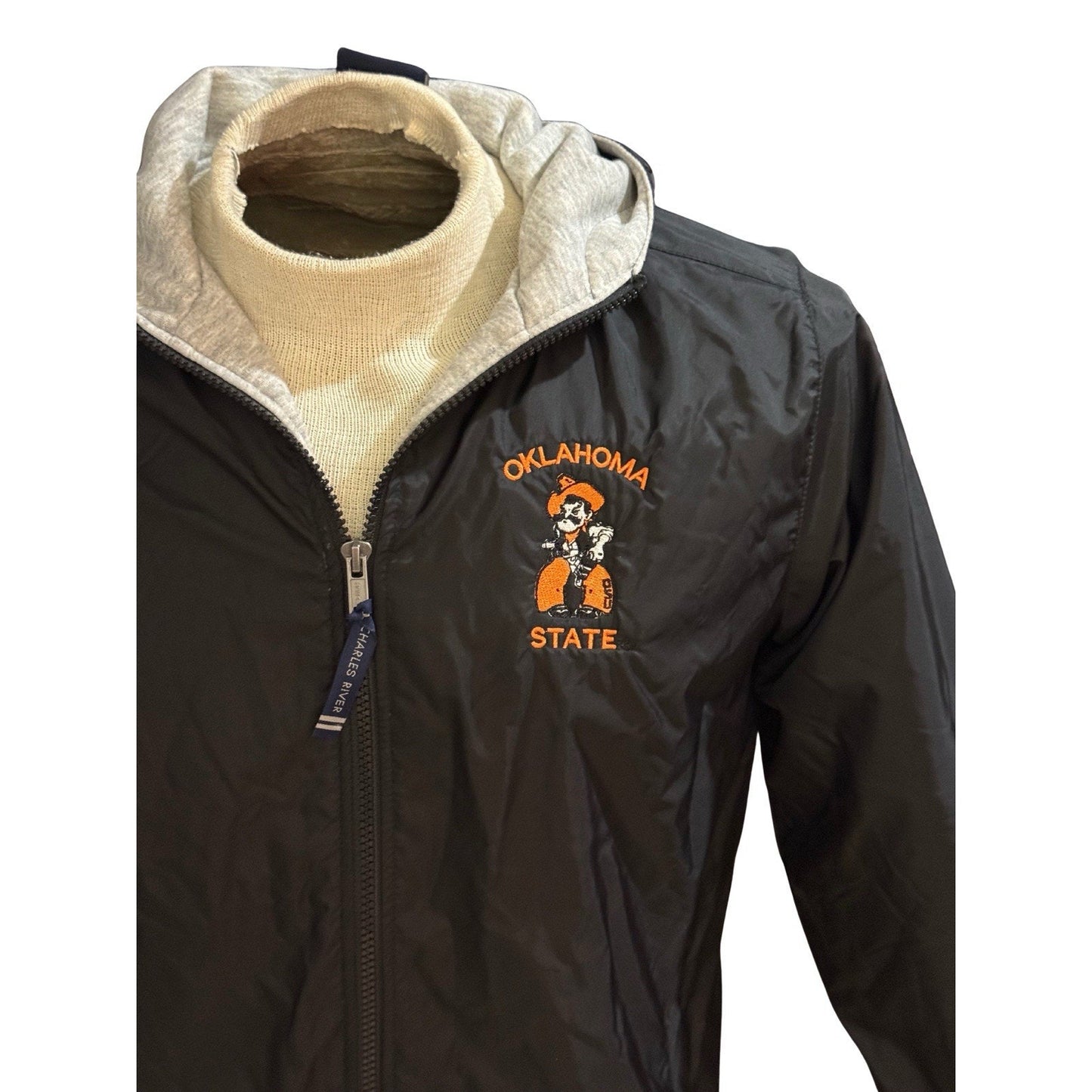 Oklahoma State Cowboys Jacket Youth L Hoodie Charles River Apparel