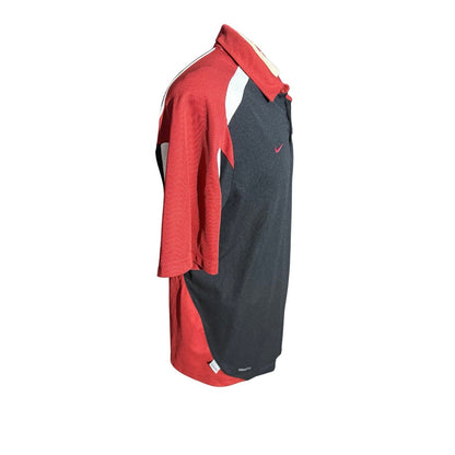 NikeFIT OU Sooners Polo Black Red White Coaches Shirt Men’s L