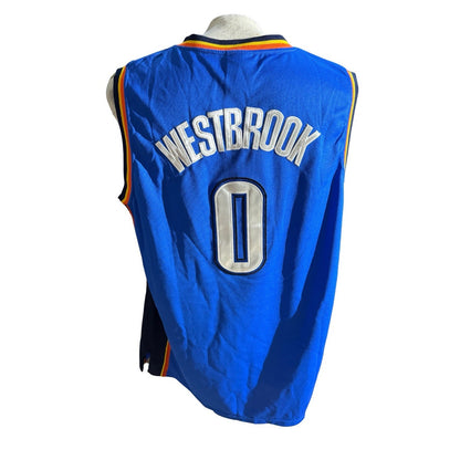 100% Authentic Russell Westbrook Adidas Oklahoma City Thunder Jersey Size 3XL