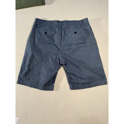 Banana Republic Men’s 34 Blue Chambray Cotton Shorts Casual Summer Classic