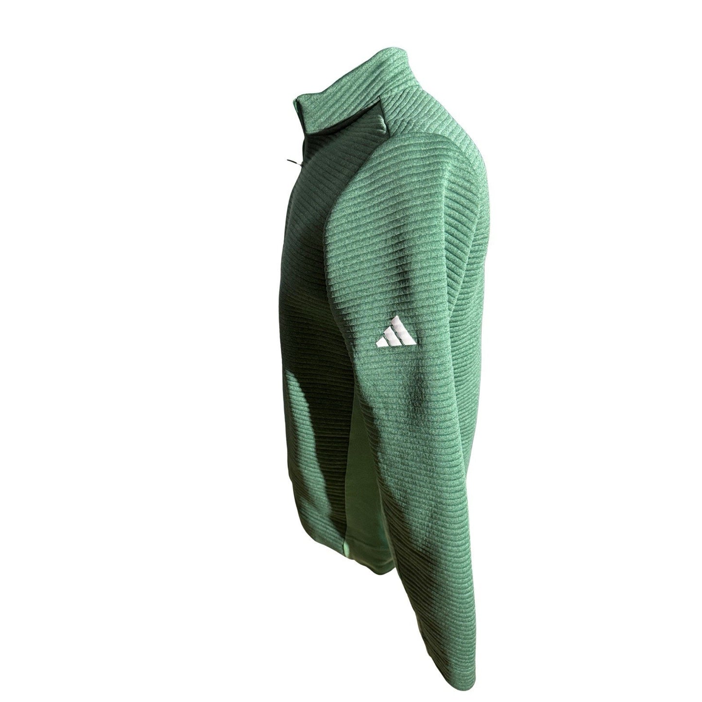 Adidas Women’s Terrex Quarter Zip Pullover Green Ribbed Fleece US M 2024