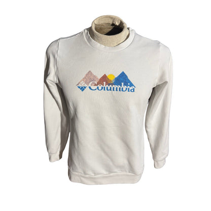 Columbia Sportswear Women’s Mountain Logo Crewneck Sweatshirt White M