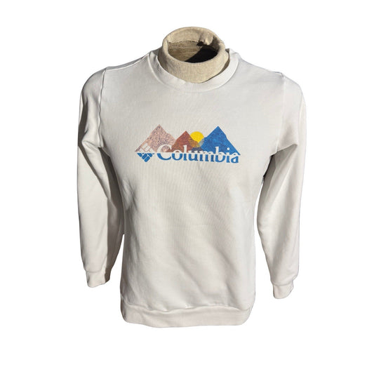 Columbia Sportswear Women’s Mountain Logo Crewneck Sweatshirt White M