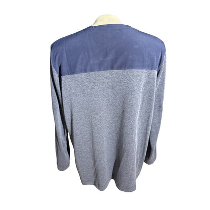 Nike Dallas Cowboys NFL Dri-Fit Quarter Zip Pullover Blue Gray Men’s XL